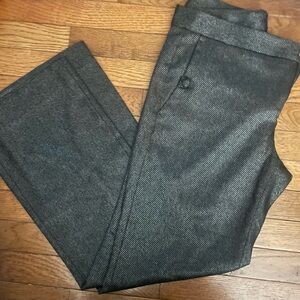 Banana Republic Black Striped Trousers